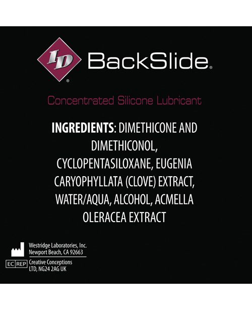 ID Backslide Anal Lubricant