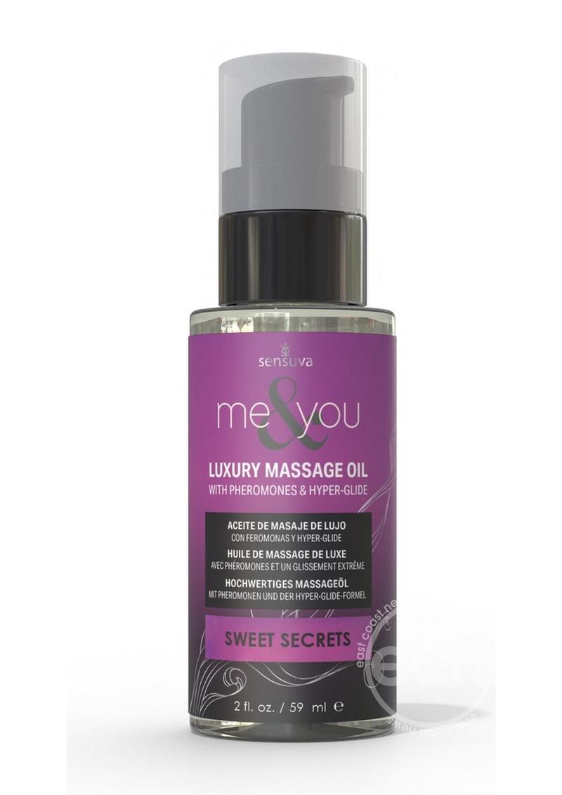 Me & You Pheromone Infused Luxury Massage Oil - Sweet Secrets - 2oz