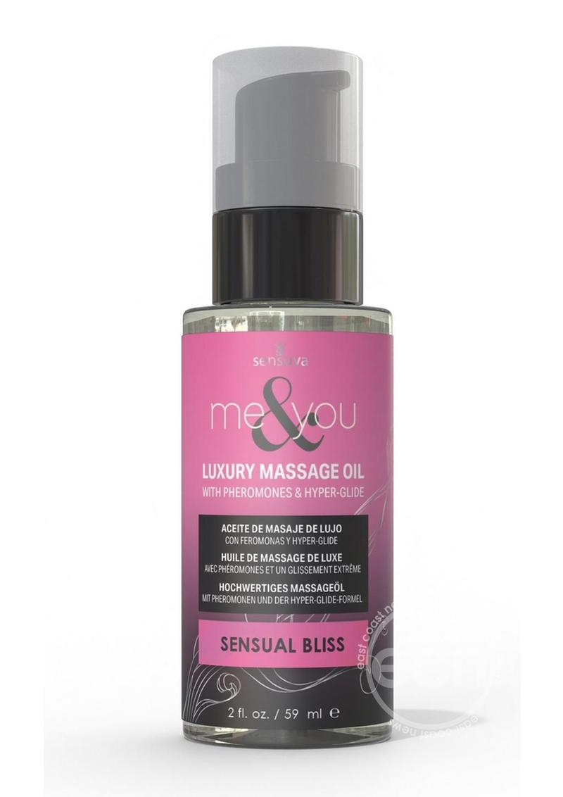 Me & You Pheromone Infused Luxury Massage Oil - Sensual Bliss - 2oz