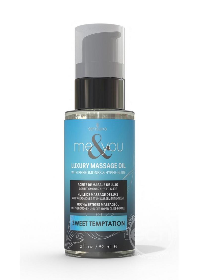 Me & You Pheromone Infused Luxury Massage Oil - Sweet Temptation - 2oz