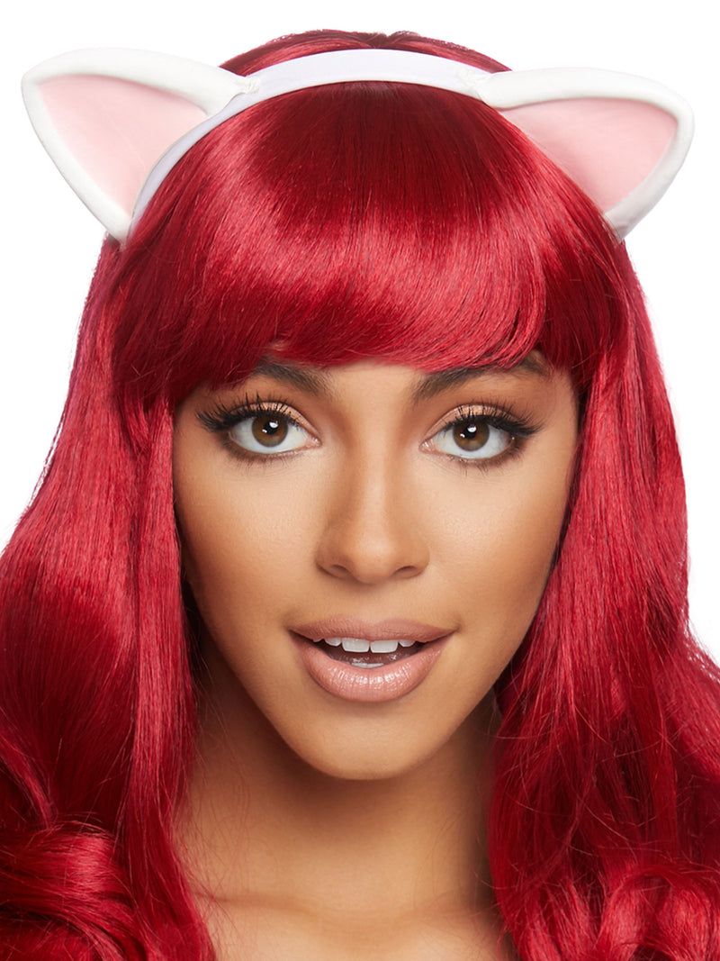 Latex Kitty Ear Costume Headband