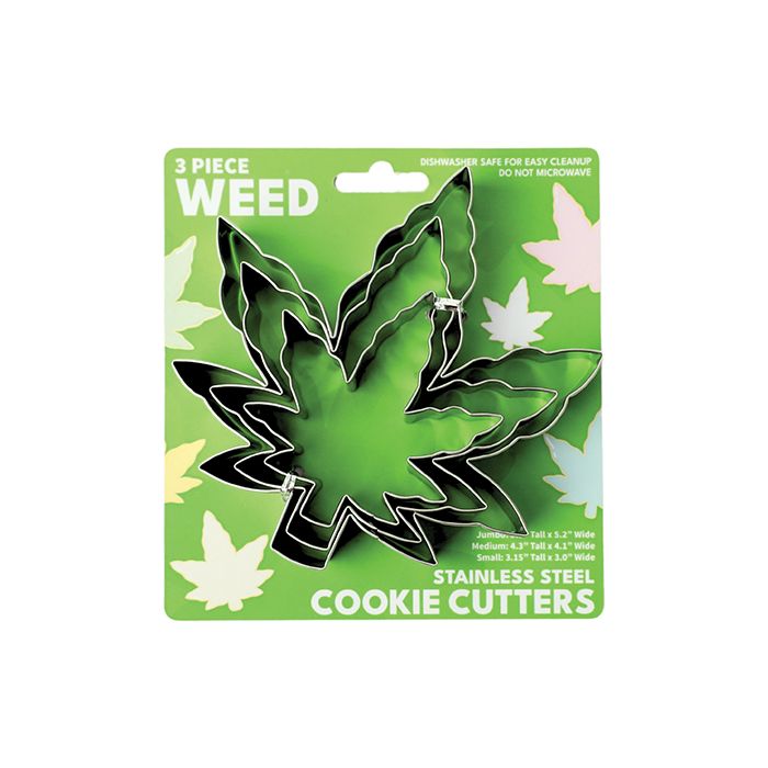 Cookie Cutter Set - 3 pc Weed