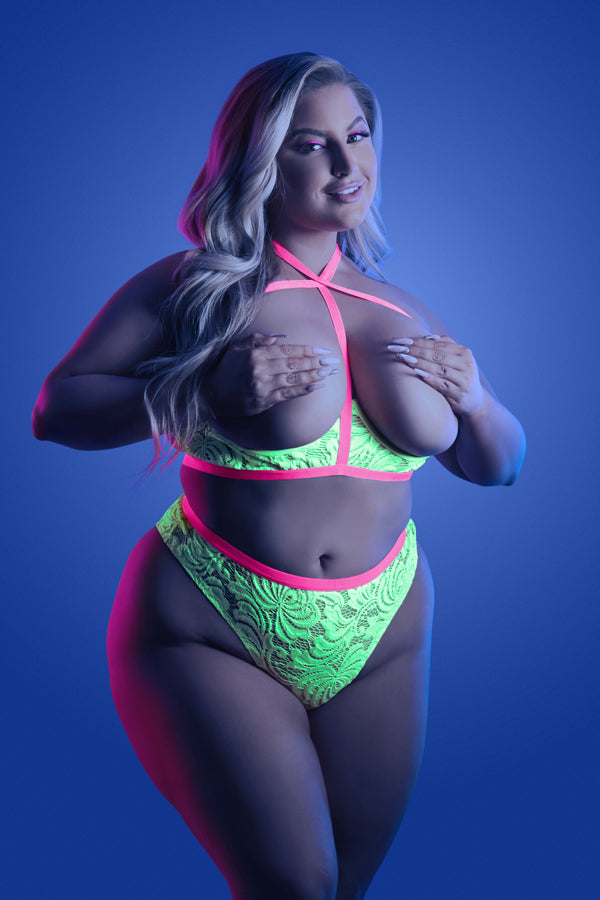 Persuasive Open Cup Bra & Panty