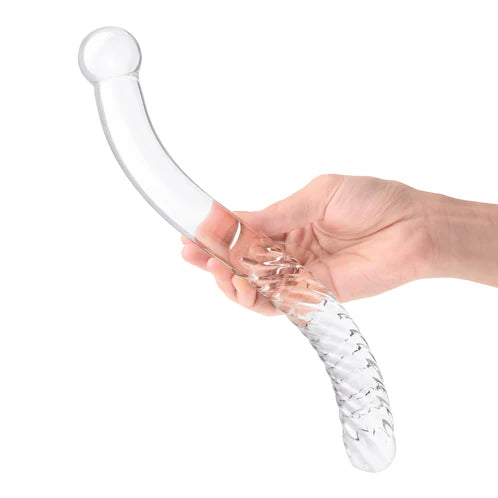 11" Glass Pelvic Wand Double Ended