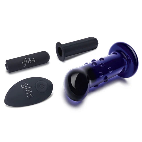 4” Rechargeable Remote Controlled Vibrating Dotted G-Spot/P-Spot Plug