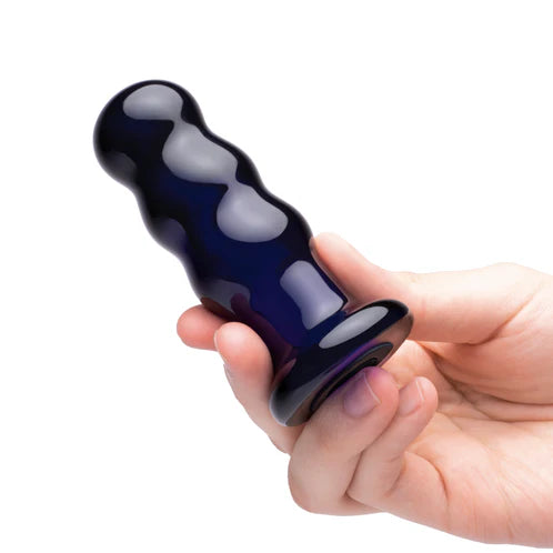 3.5” Rechargeable Remote Controlled Vibrating Beaded Buttplug