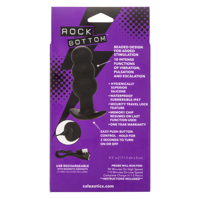 Rock Bottom Beaded Rechargeable Silicone Probe