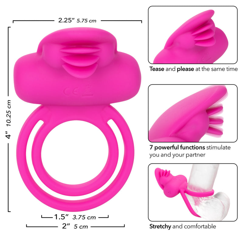 Silicone Rechargeable Dual Clit Flicker Enhancer