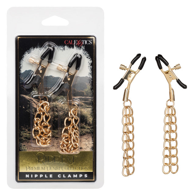 Ride 'em™ Premium Denim Collection Nipple Clamps