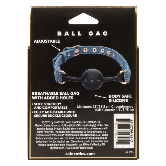 Ride 'em™ Premium Denim Collection Ball Gag