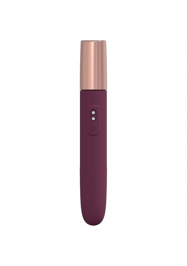 The Traveler - 10 Speed Travel Vibe - Silicone - Rechargeable - Waterproof - Burgundy