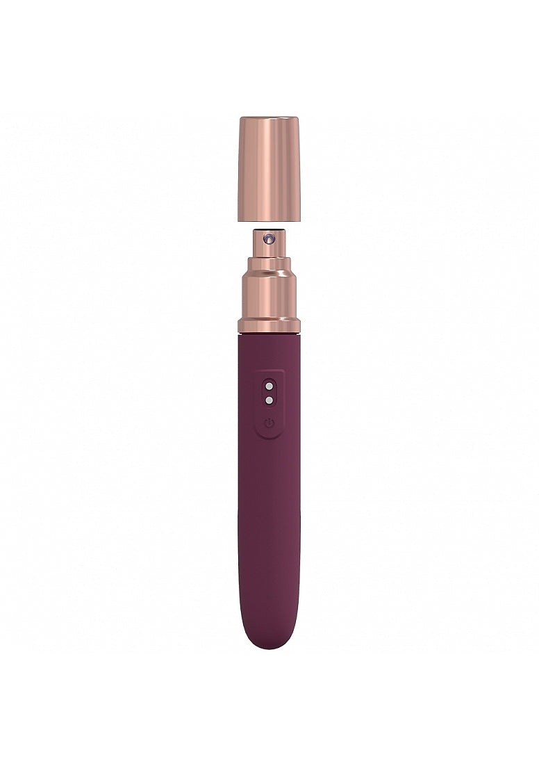 The Traveler - 10 Speed Travel Vibe - Silicone - Rechargeable - Waterproof - Burgundy